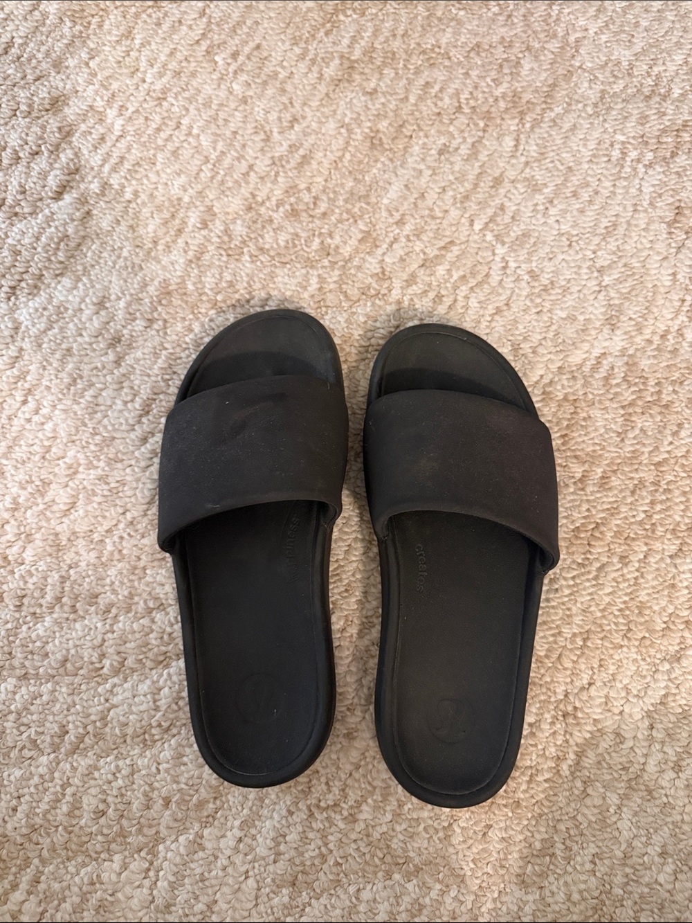 lululemon athletica Black Slide Sandals